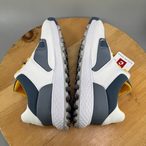 Duca Del Cosma Pagani Golf Shoes Mens Size 7.5-8 (41) Blue White Yellow NEW $239 - Picture 6 of 9